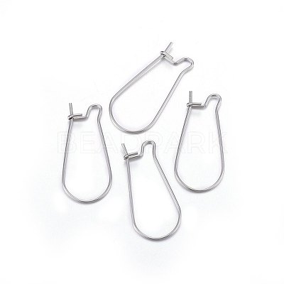 316L Stainless Steel Hoop Earrings X-STAS-P210-28P-1