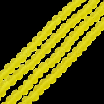 Transparent Glass Beads Strands EGLA-A034-T4mm-MD29-1