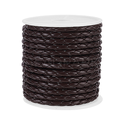 4-Ply Round Imitation Leather Braided Cord LC-WH0003-10D-1