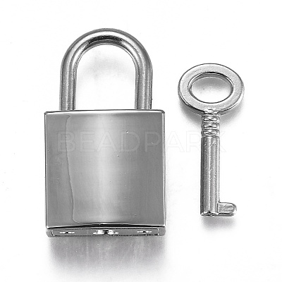 Rectangle Alloy Padlock Mini Lock with Key PALLOY-H191-02P-1