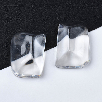 Transparent Rectangle Resin Cabochons CRES-N031-006A-A01-1