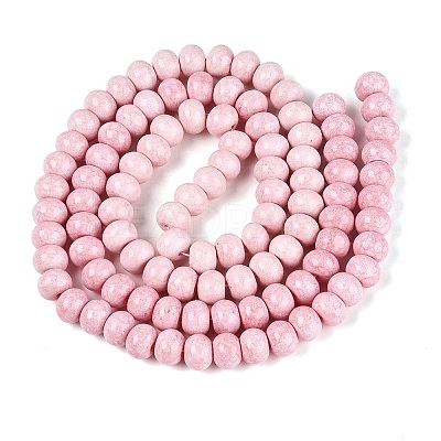 Opaque Baking Paint Glass Beads Strands GLAA-Q110-03A-01-1