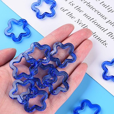 Transparent Acrylic Beads X-MACR-S373-24-B-1