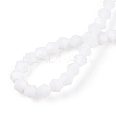 Opaque Solid Color Imitation Jade Glass Beads Strands EGLA-A039-P2mm-D15-1