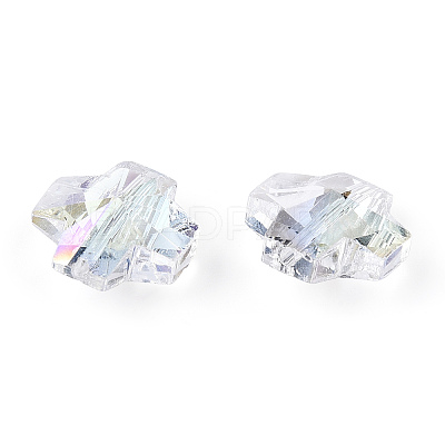 Electroplate Transparent Glass Beads EGLA-N012-002-NF-1