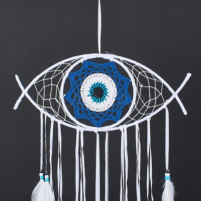 Creative Evil Eyes Dream-catching Decoration Pendant HJEW-K034-02-1