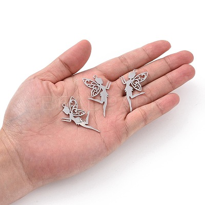 Tarnish Resistant 201 Stainless Steel Pendants STAS-T056-LA326-1-1