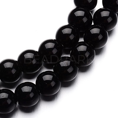 Glass Round Bead Strands GLAA-I028-4mm-02-1