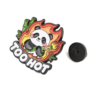 Flaming Animal Alloy Enamel Pins JEWB-G046-05H-1