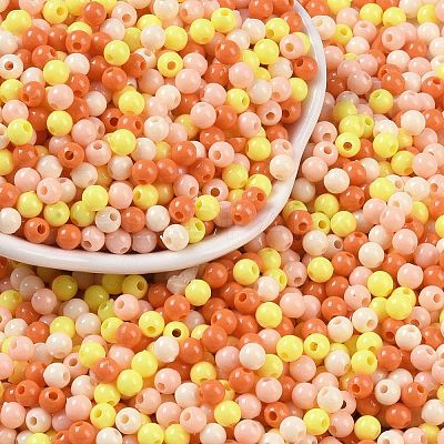 Opaque Acrylic Beads X1-OACR-H118-07B-05-1