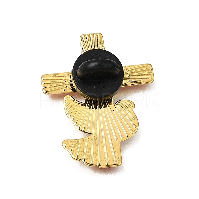 Forever in Our Hearts Cross & Dove Enamel Pins AL-CBA78D1-01G-1