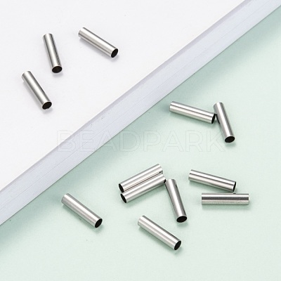Tarnish Resistant 304 Stainless Steel Tube Beads STAS-G071-32P-1