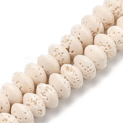Synthetic Lava Rock Beads Strands G-B087-02A-11-1
