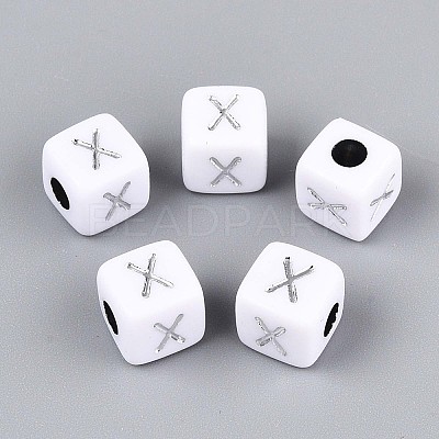 Opaque Acrylic Beads SACR-T035-03X-1