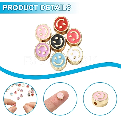 20Pcs Alloy Enamel Beads FIND-YW0009-18A-1