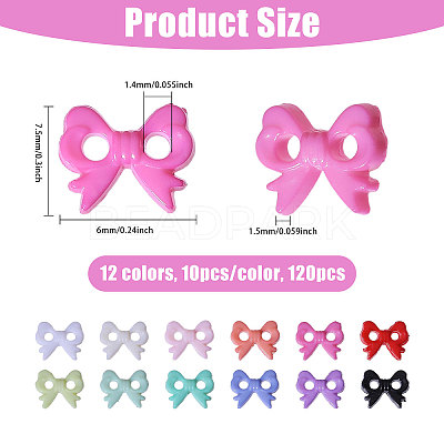 120Pcs 12 Colors Mini Resin Button FIND-GL0002-02-1