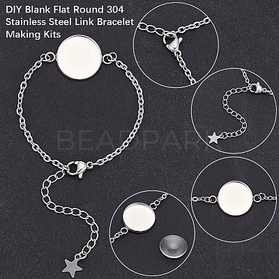 12Pcs 3 Styles 304 Stainless Steel Cable Chain Bracelet Making STAS-SP0002-11-1