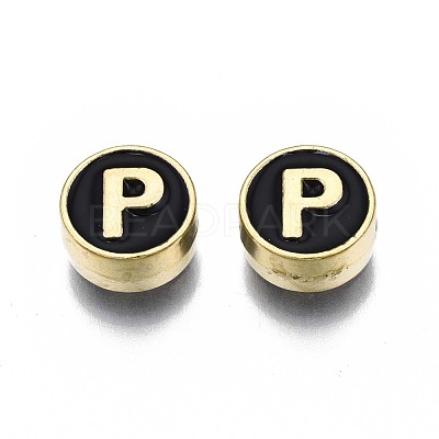 Alloy Enamel Beads ENAM-N052-006-02P-RS-1