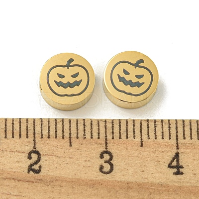 Halloween 304 Stainless Steel Beads STAS-U017-01G-D-1