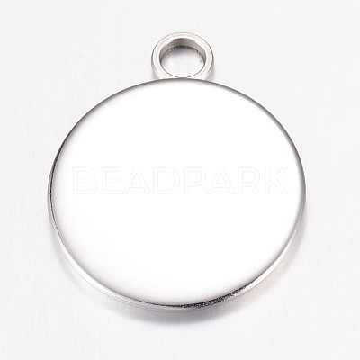 Tarnish Resistant 304 Stainless Steel Pendant Cabochon Settings STAS-G071-46P-1