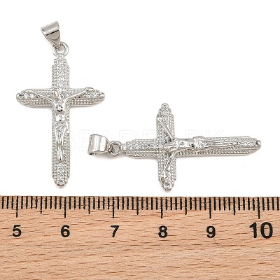 Easter Brass Micro Pave Clear Cubic Zirconia Pendants CU-CBADC6C-09P-03-1