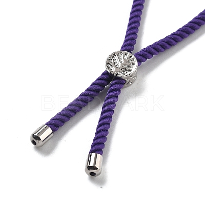 Twisted Nylon Cord Silder Bracelets DIY-B066-03P-24-1