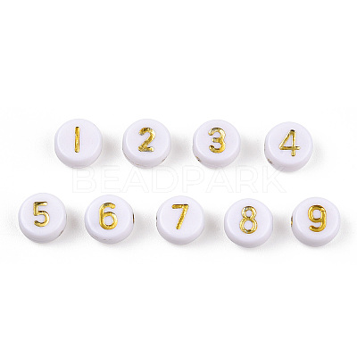 Plating Acrylic Beads PACR-R243-02-1