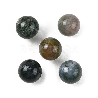 Natural Indian Agate Sphere Beads GG-D003-A08-1