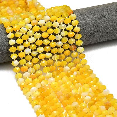 Natural Banded Agate Beads Strands G-P573-A13-01-1