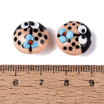 Handmade Bumpy Lampwork Beads LAMP-Q039-15C-1