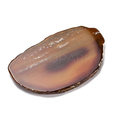 Chakra Natural Dyed Agate Piece Hanging Ornament HJEW-R126-01E-1