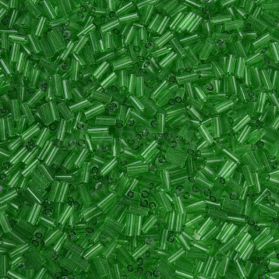 Transparent Glass Bugle Beads SEED-N005-001-C06-1