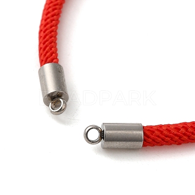 Milan Cord & 202 Stainless Steel Bracelets Making MAK-H004-01A-P02-1