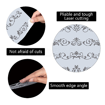 PET Plastic Drawing Painting Stencils Templates DIY-WH0244-200-1