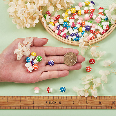 80Pcs 8 colors Resin Home Decorations RESI-KS0001-07-1