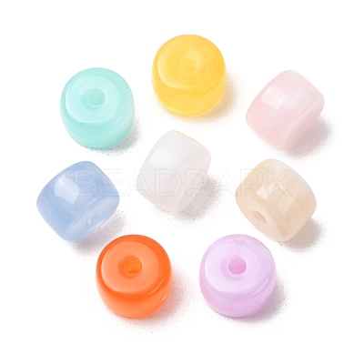 Two-Tone Imitation Gemstone Acrylic Beads X-AC-CBA7B05-33-1
