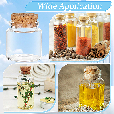 Empty Glass Bottle LS-AJEW-WH0470-43A-1