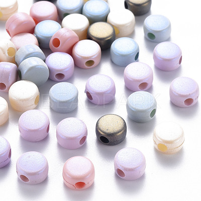 Spray Painted Acrylic Beads MACR-S373-05J-1