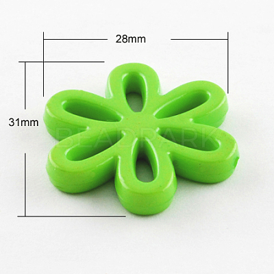Opaque Acrylic Beads SACR-R783-01-1