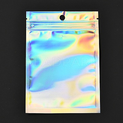 Rectangle Zip Top Plastic Glitter Holographic Bags OPP-CJD0001-02C-1