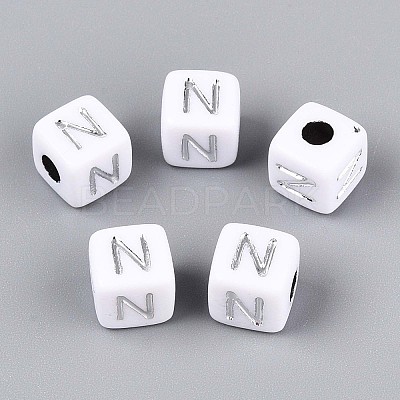 Opaque Acrylic Beads SACR-T035-03N-1