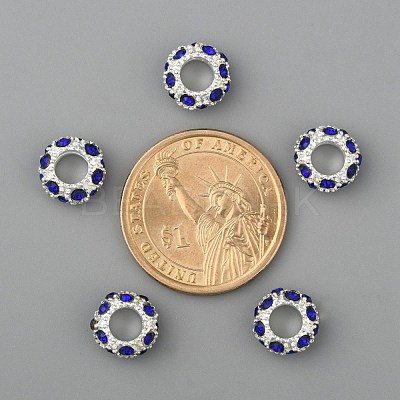 Alloy Rhinestone European Beads CPDL-H999-17-1