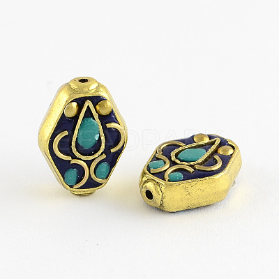 Rhombus Handmade Indonesia Beads IPDL-R430-01-1