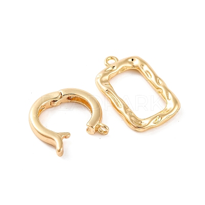 Brass Fold Over Clasps LS-KK-U016-09G-1