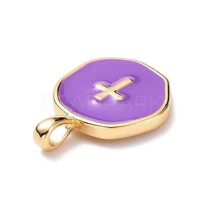 Brass Enamel Pendants KK-G417-01LG-06-1