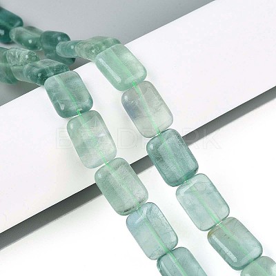 Natural Green Fluorite Beads Strands G-T142-63-1
