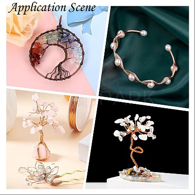 Round Copper Jewelry Wire X-CWIR-CW0.3mm-14-1