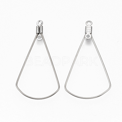 Tarnish Resistant 304 Stainless Steel Wire Pendants X-STAS-T051-004-1