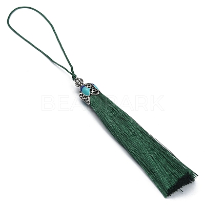 Polyester Tassel Pendant Decorations AJEW-WH0312-88B-1