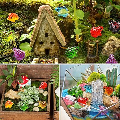 Luminous Resin Frog Micro Landscape Scene Ornaments DIY-YWC0009-03A-1